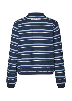 Martina polo bluse Blue Multi Oval Square 